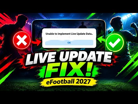 How to Fix eFootball 2027 Unable to Implement Live Update Data Problem | 100% Working Fix