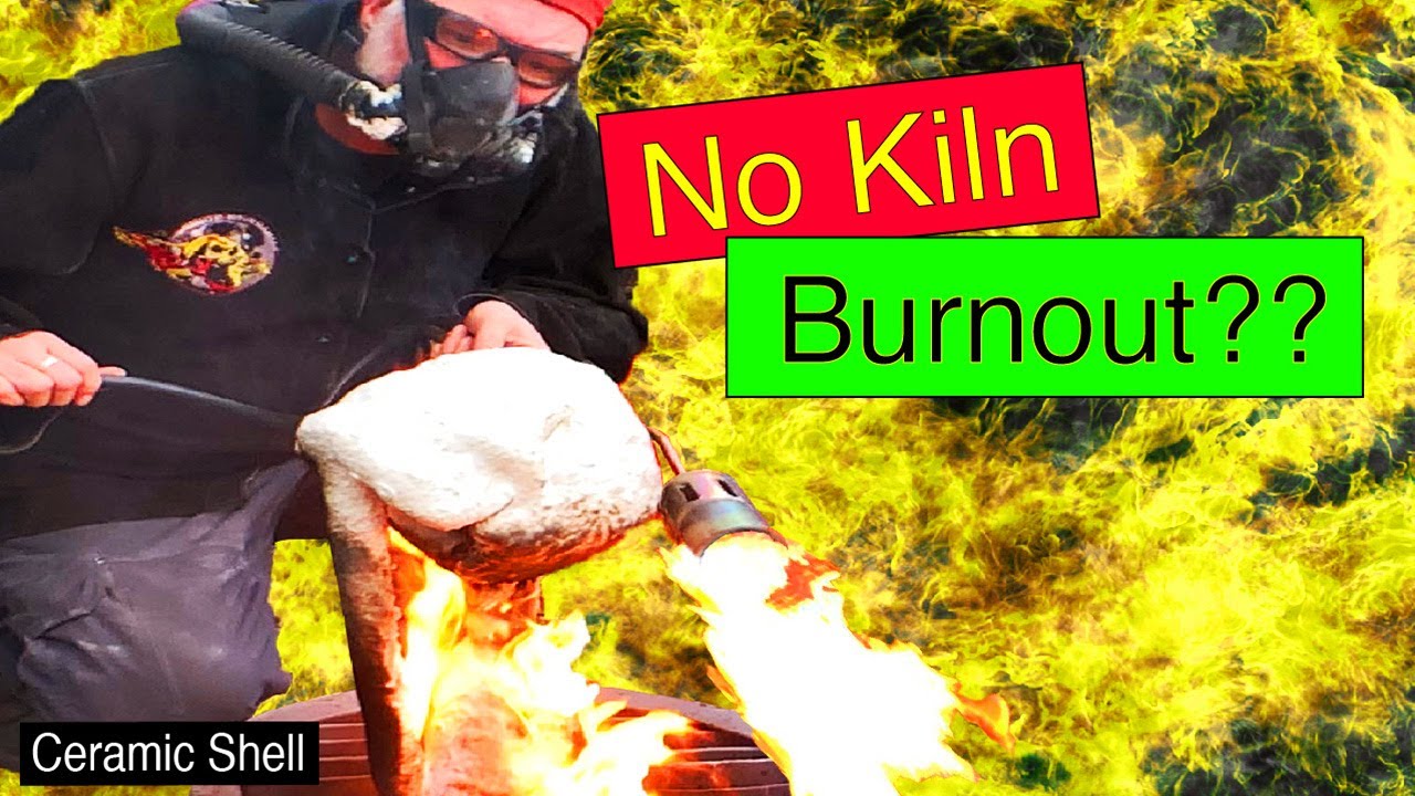 Lost Wax casting How to burnout ceramic shell, (option 2) with No Kiln