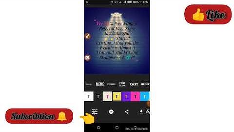 How to create text animation with legend and inshot app
