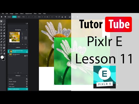 Pixlr E Tutorial - Lesson 11 - Zoom and Hand Pan