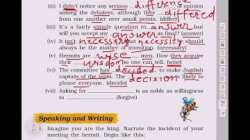 Class 7 English Honeycomb Chapter 1 Exercise (Working With Language)