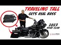 Traveling Tall gets some real BASS on his 2023 Harley Road Glide with Precision Power Drop in Subs!
