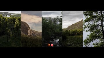 Summer Mountain. Landscape-Environment (Redshift, Houdini, Gaea)