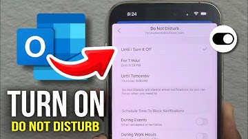 How to Turn ON Do Not Disturb in Outlook - 2025