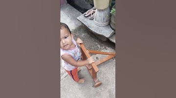 My baby walking with old walker #folksong #entertainment #telugusongs #rajkrupa vlog