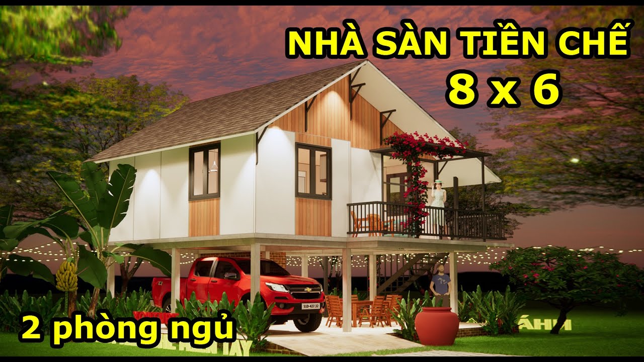 54 NHÀ SÀN NÔNG THÔN - 2 phòng ngủ - LH: 0988.901.209 - YouTube