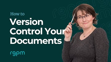 How to version control your documents