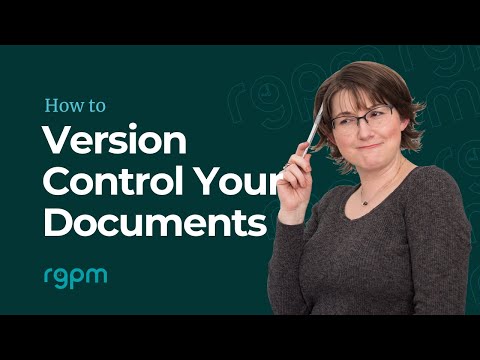 How to version control your documents - YouTube