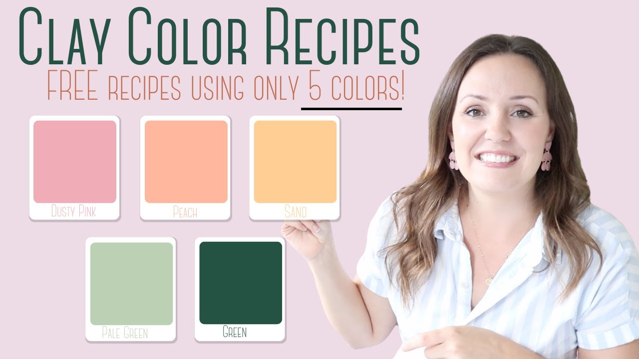 Bundle of 30 Color Recipes, Sculpey Souffle