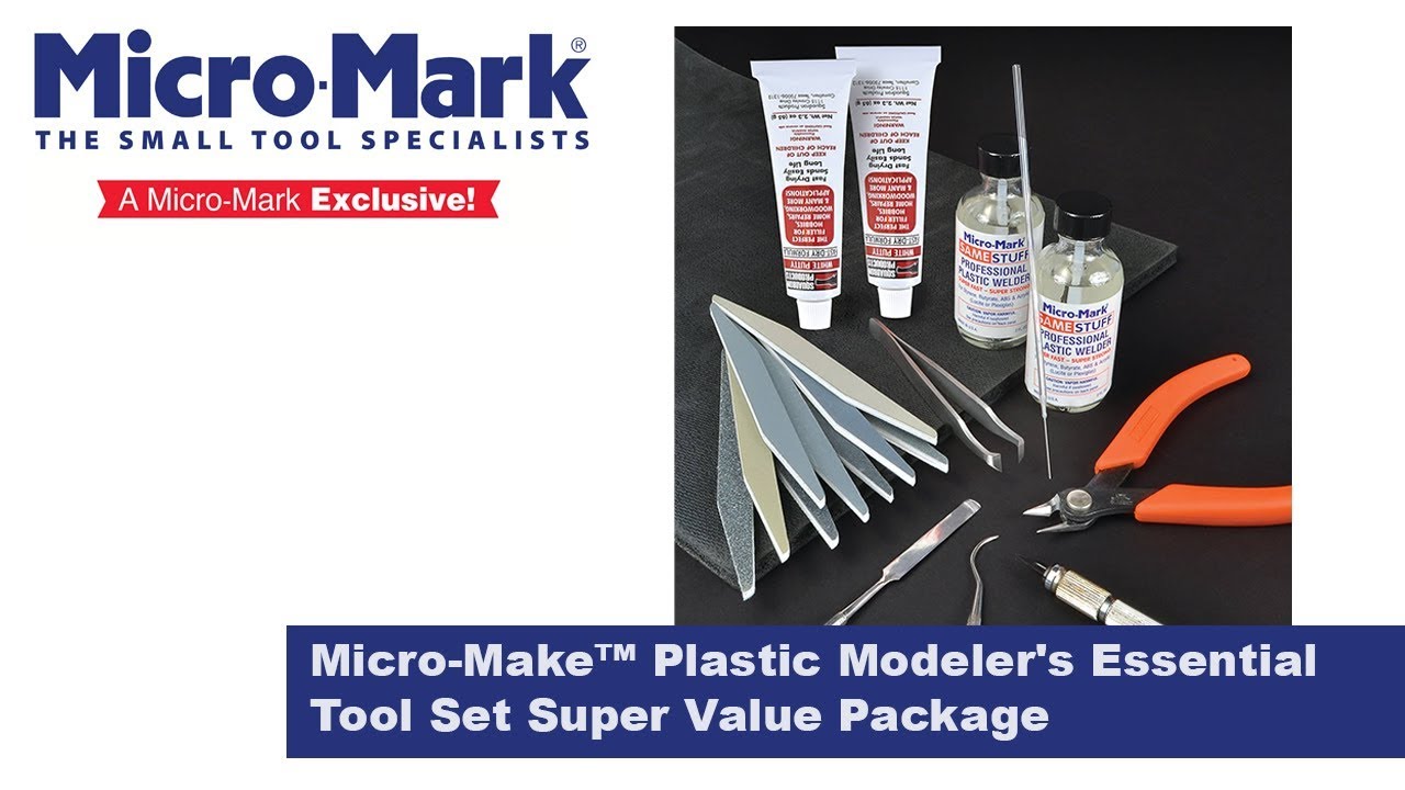 Micro Make™ Plastic Modeler's Essential Tool Set Super Value Package 