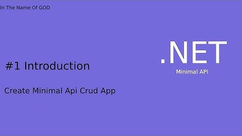 Create Minimal Api Crud App - .NET 7 👽