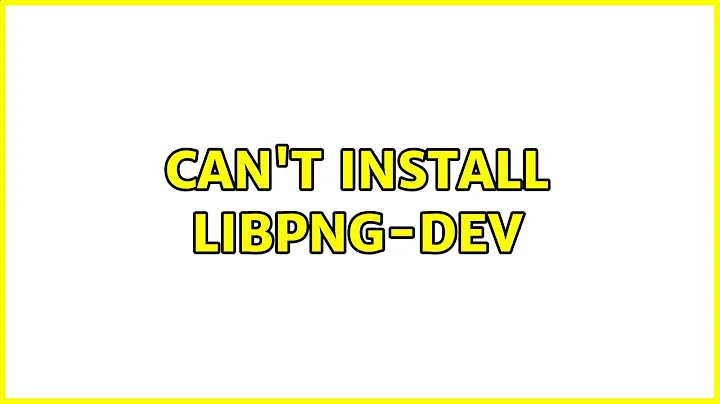 Can't install libpng-dev