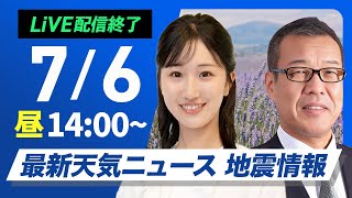 ウェザーニュースの配信のサムネイル画像