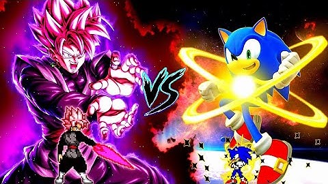 Goku Black Purgation OP (all form) VS Sonic Chaos V4 JVL OP (all form) in Jump Force Mugen