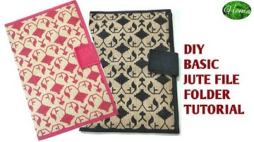 DIY Jute File Organizer Making At Home|Basic Jute Document Holder For A4 Size Paper #filefoder #jute