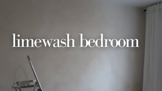 BEDROOM MAKEOVER Ep2: Limewash Paint On Wall *amazing texture*