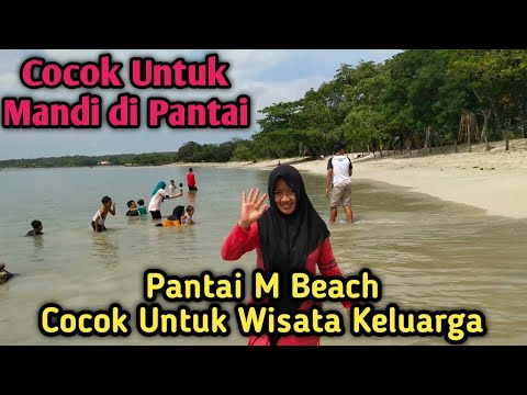 Pantai M Beach Merak Belantung Kalianda || Wisata Pantai Lampung