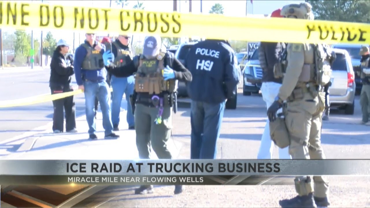HSI agents serve search warrant at westside Tucson business