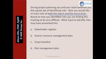 PMP Exam Prep - Tracking Risks with Aileen Ellis