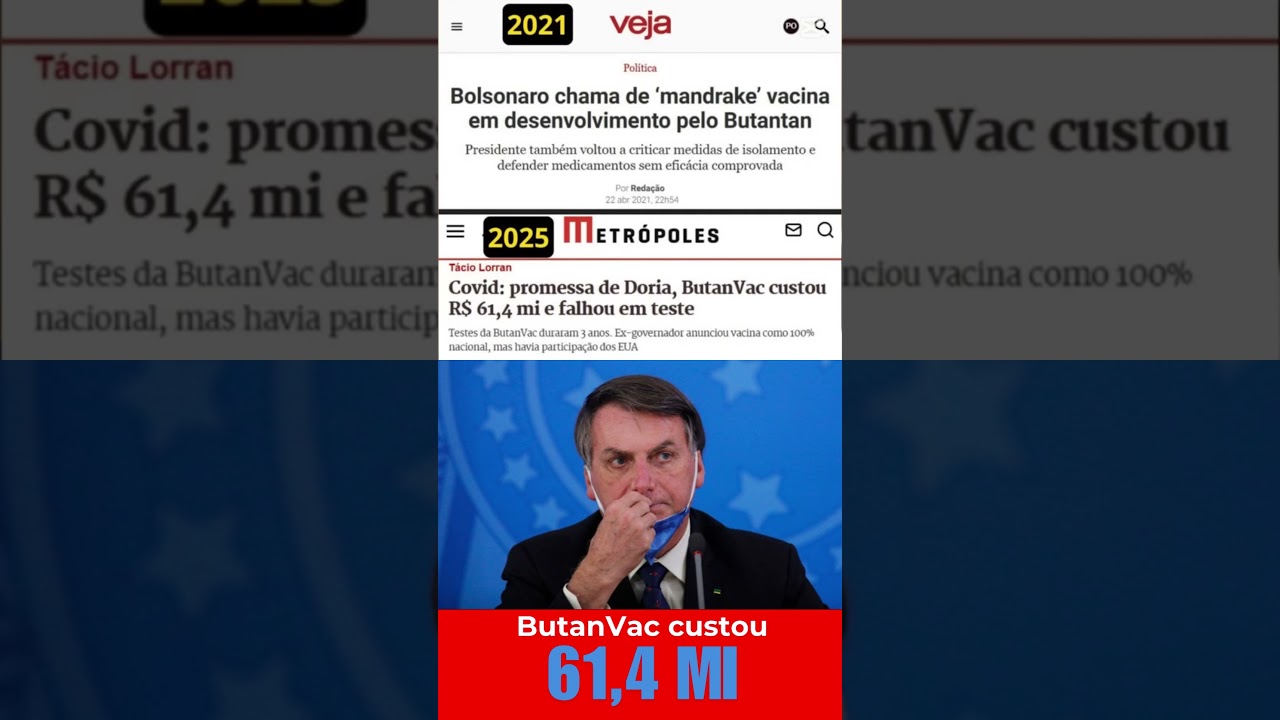 Bolsonaro estava certo de novo? ButanVac falha nos testes e gera polêmica!