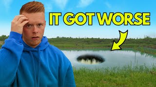 MY LAKE IS WRECKED NOW I HAVE TO REBUILD IT