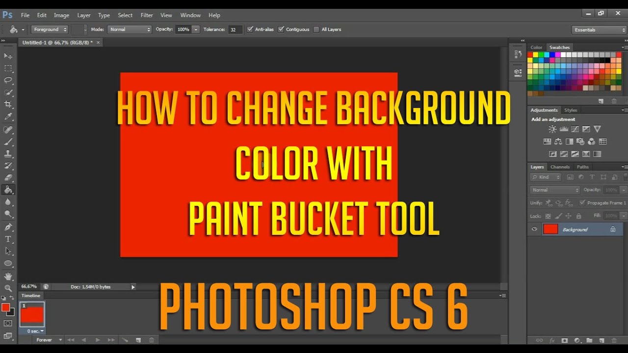 Tutorial Photoshop Cs6 Cara Merubah Warna Background Pada Photoshop Youtube