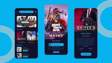 Awesome Mobile Game Store UI Design Concept in Adobe XD #SpeedArt