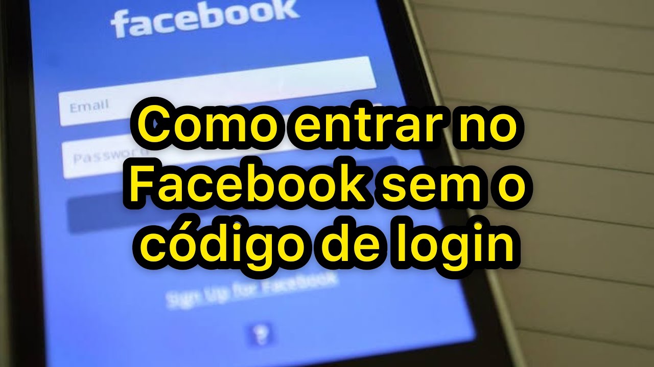 Como ter códigos de login do Facebook sem celular