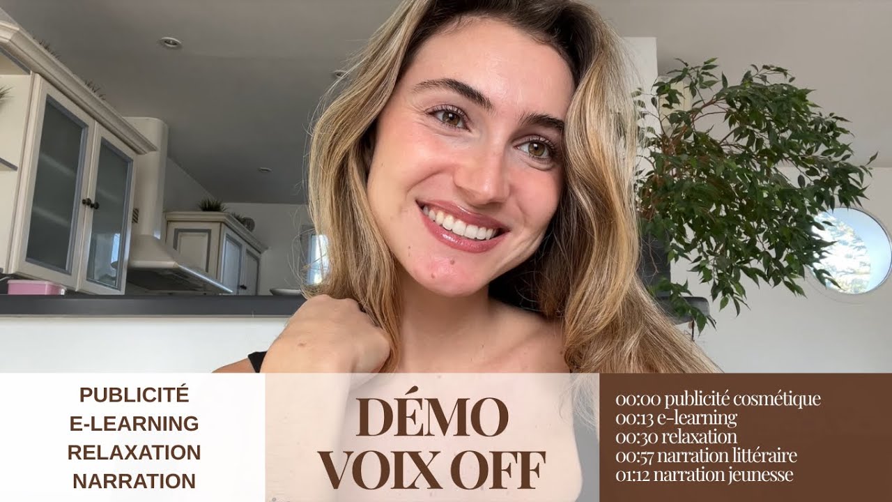 enregistrer une voix off féminine douce et professionnelle
