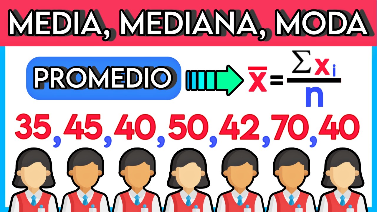 📊 MEDIA, MEDIANA Y MODA | Ejercicio Resuelto Paso a Paso 🚀