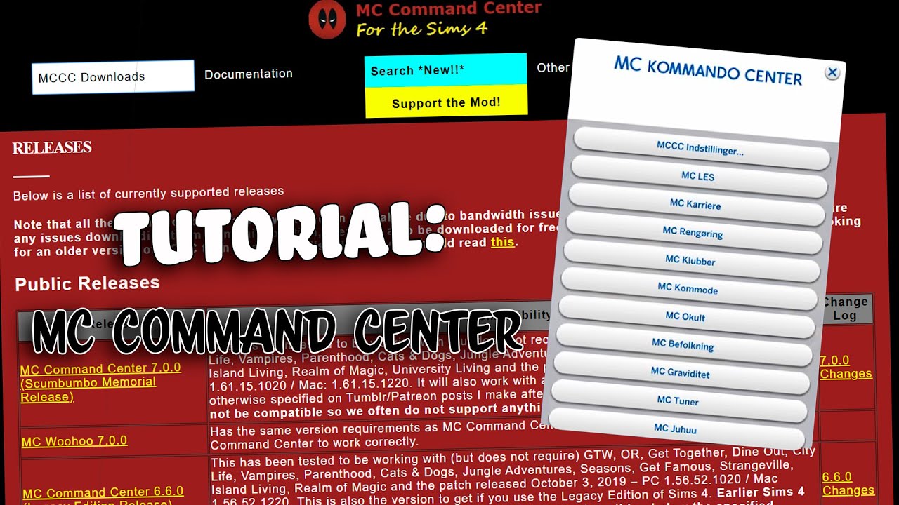 sims 4 mc command center mod tutorial