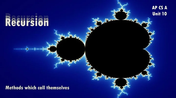 APCSA Unit 10: The Concept of Recursion