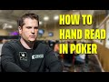 How to HAND READ in POKER
