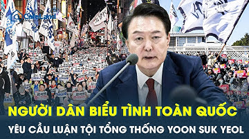 Người dân Hàn Quốc tổ chức biểu tình toàn quốc yêu cầu luận tội Tổng thống Yoon Suk Yeol | CafeLand