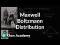 The Maxwell–Boltzmann distribution | AP Chemistry | Khan Academy