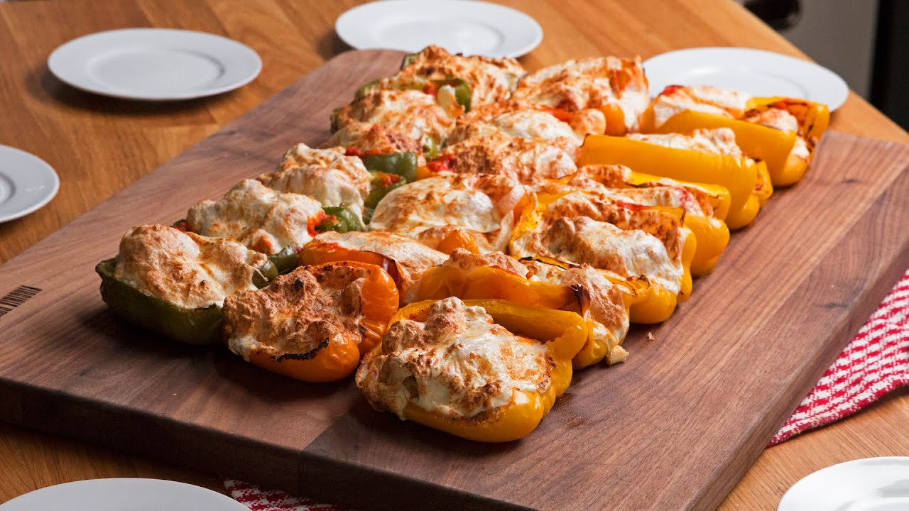 Chix Parm Stuffed Bell Peppers | Tasty