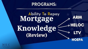 Mortgage Knowledge - (ARM, HELOC, LTV, HOEPA) Help passing the NMLS Exam