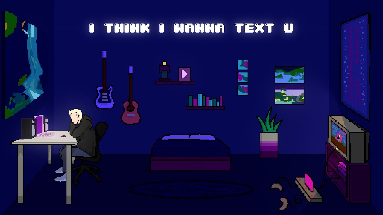 Vaultboy   i think i wanna text u Official Lyric Video