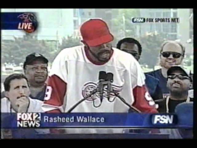 Timeless Sports - Rasheed Wallace rocking the Championship