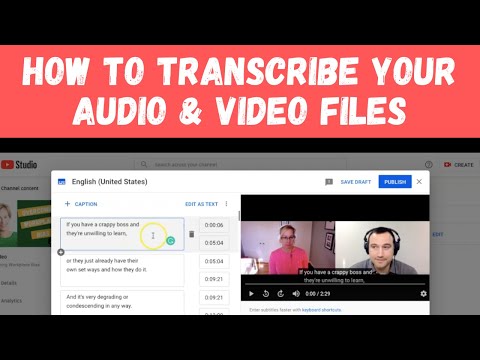 अपनी ऑडियो और वीडियो फ़ाइलों को कैसे ट्रांसक्राइब करें