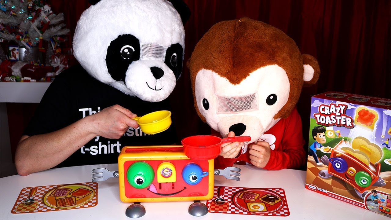 Crazy Toaster Game With Monkey and Panda YouTube