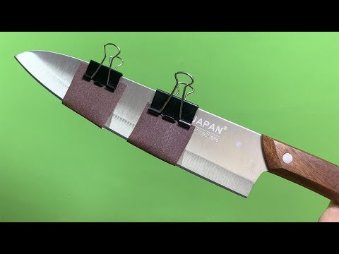 Видео: Простой способ заточить нож как бритву! DIY TechТенденции