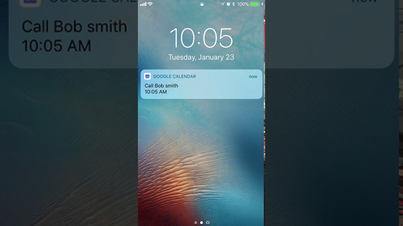 Google Calendar Reminders on iPhone YouTube