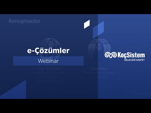 e-Çözümler | Webinar