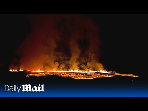 LIVE: Volcano erupts in southwest Iceland