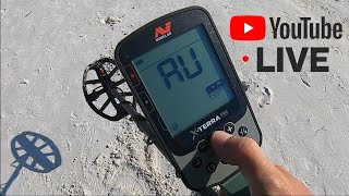 Minelab X-TERRA PRO METAL DETECTING in REAL TIME!