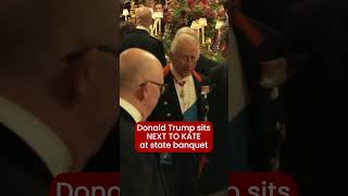Trump sits next to Kate at State Dinner
