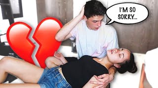 Starting An ARGUMENT Then PASSING OUT To See His Reaction!!