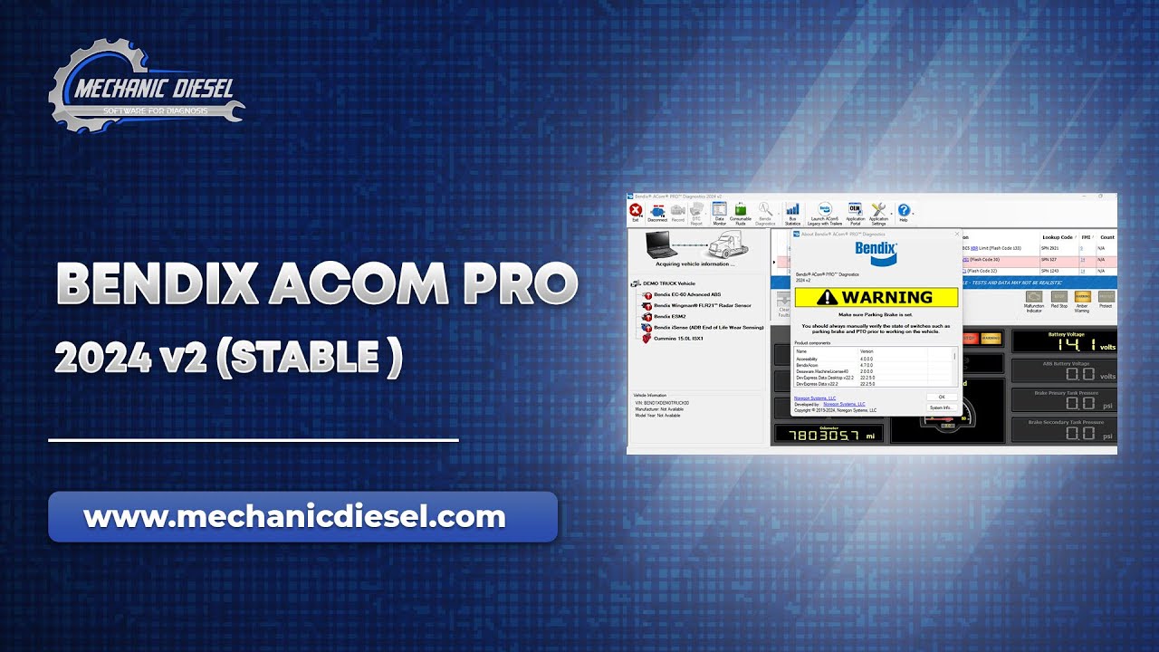 Exploration of BENDIX ACOM PRO 2024 v2 Software Features - YouTube