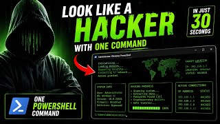 Look Like a Hacker with ONE PowerShell Command (100% Safe) 😱